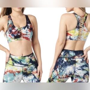 Zumba Worldwide Tie Dye Bra Sports Bra Zumba Wear Size S